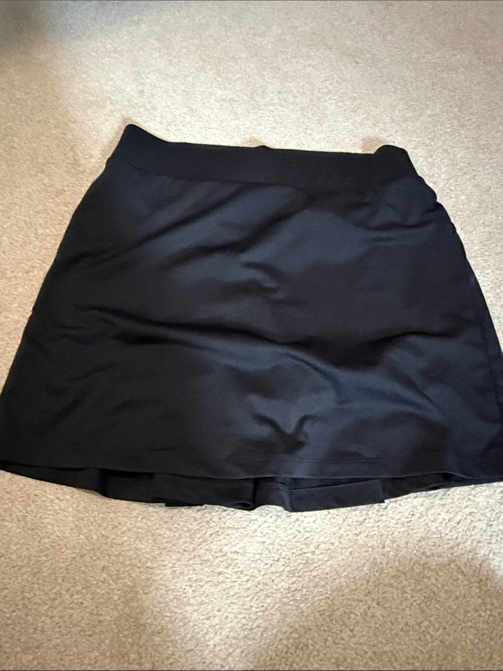 J crew extra small brand new Black Mini Skort — Sporty A-Line—shorts underneath